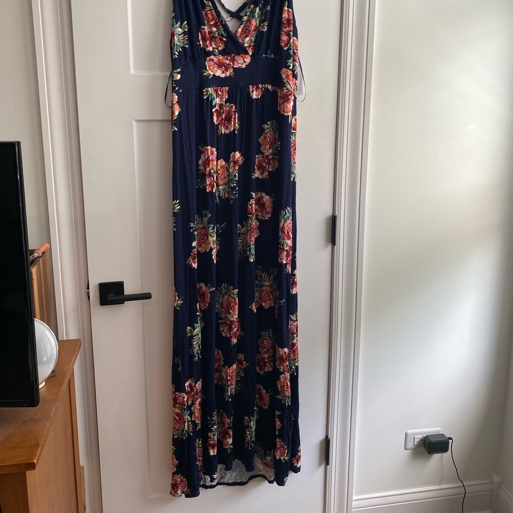 Loveapella long cotton floral dress